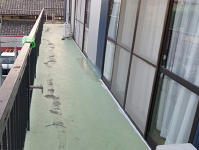 長野市川中島　バルコニー防水工事 写真