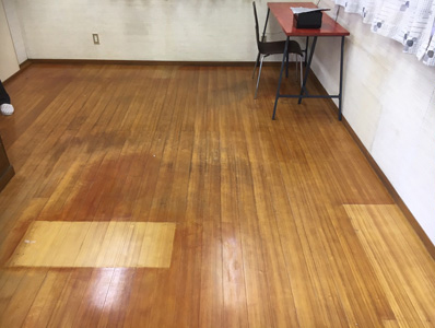 中野市 事務所 床リフォーム工事 Before 写真