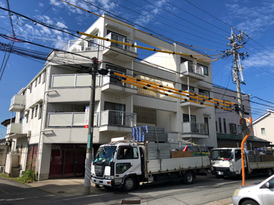 長野市三輪　マンション　屋根外壁塗装工事 写真