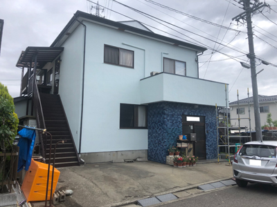 長野市石渡　 屋根外壁塗装工事 写真