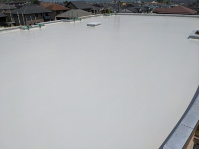 長野市稲田で屋上の防水工事を行いました 写真