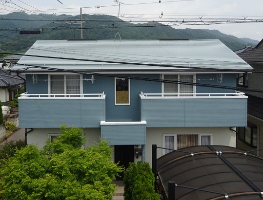 長野市川中島　S様邸　屋根塗装・雨樋交換工事 After 写真