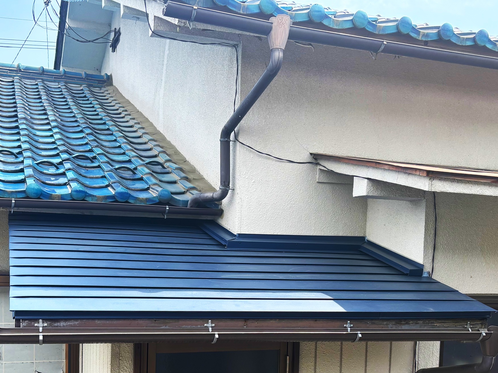 金属屋根施工後