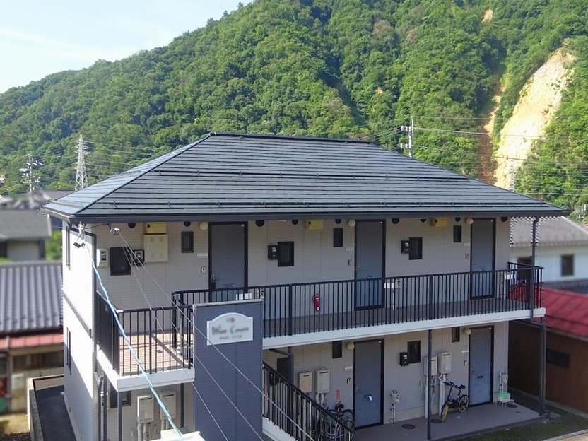 長野市新諏訪　集合住宅W　屋根外壁塗装工事 写真