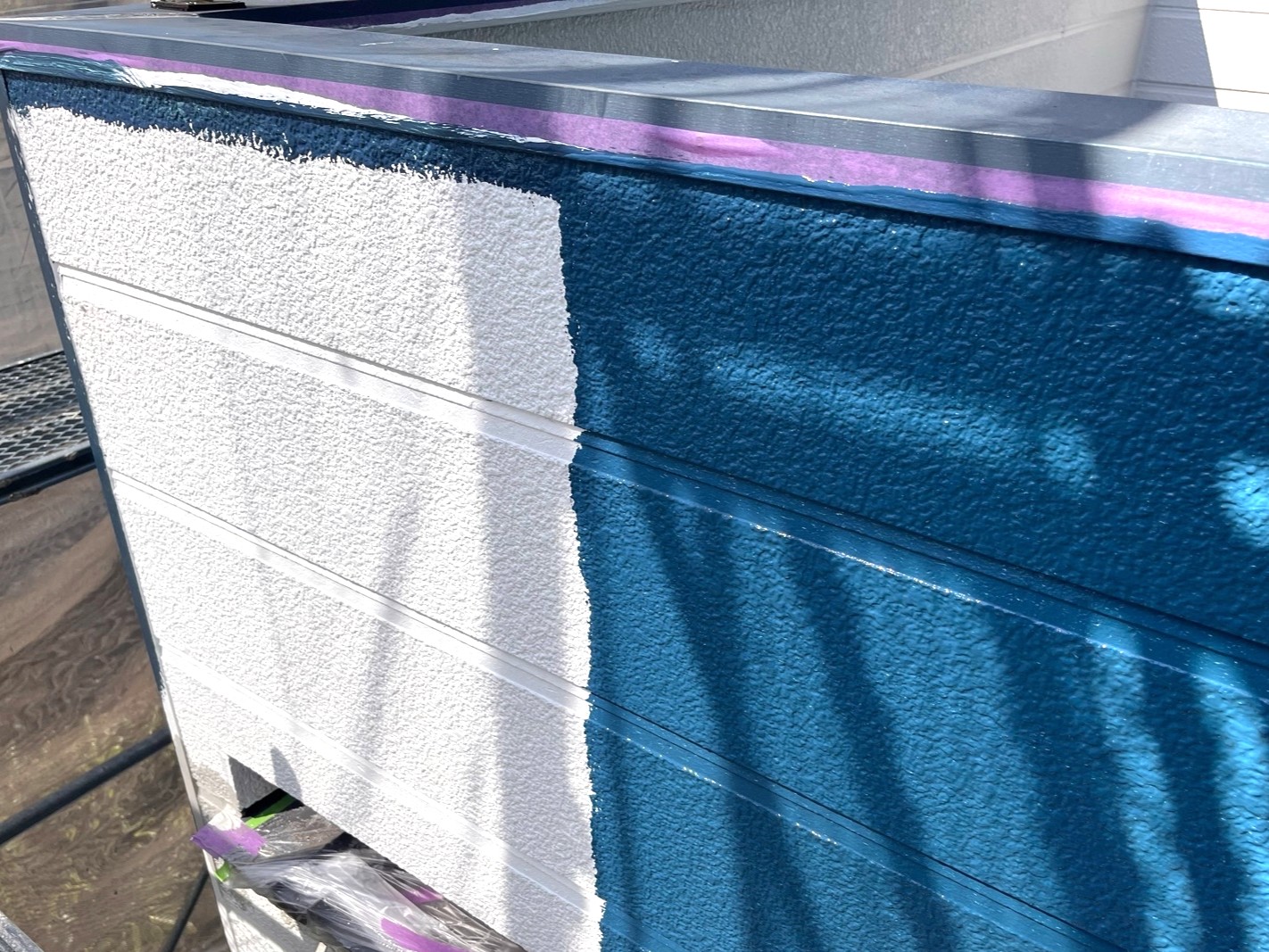 ベランダ　中塗り