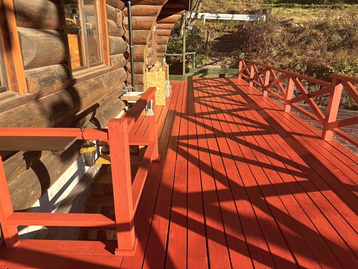 長野市　T様邸　ウッドデッキ塗装工事 After 写真