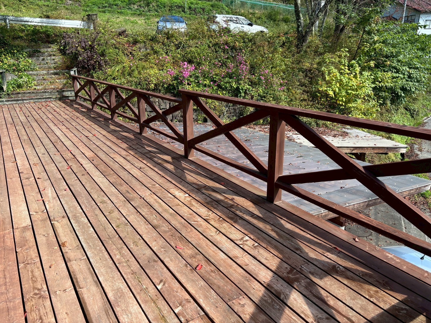 施工前ウッドデッキ