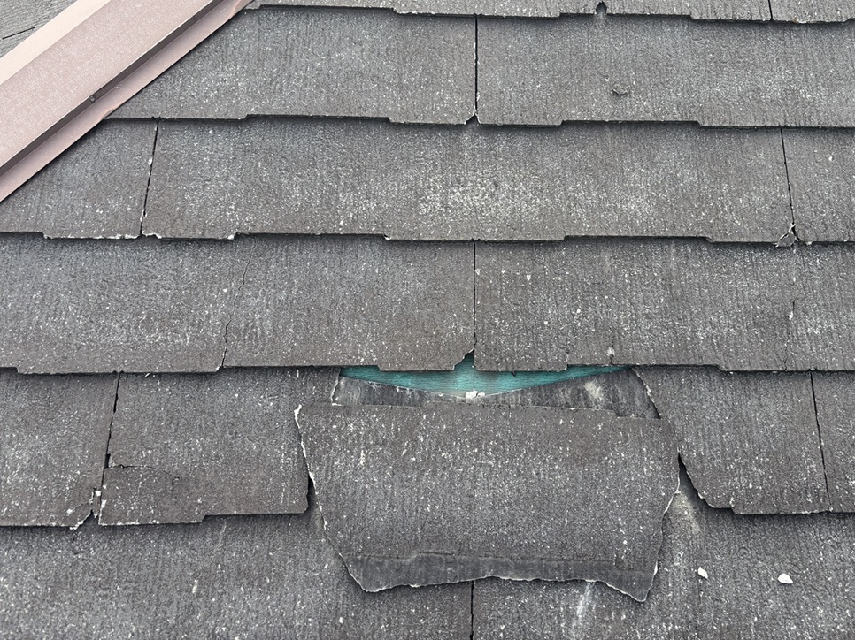 屋根材の破損