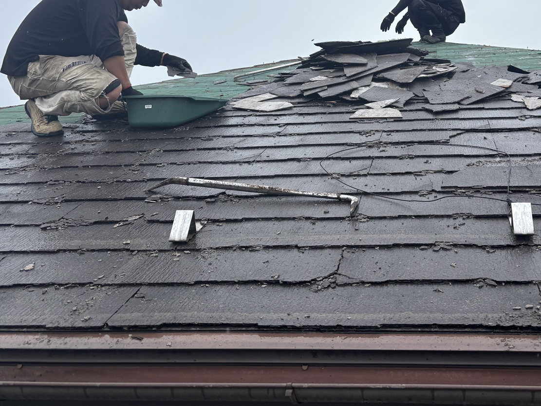 屋根材の撤去