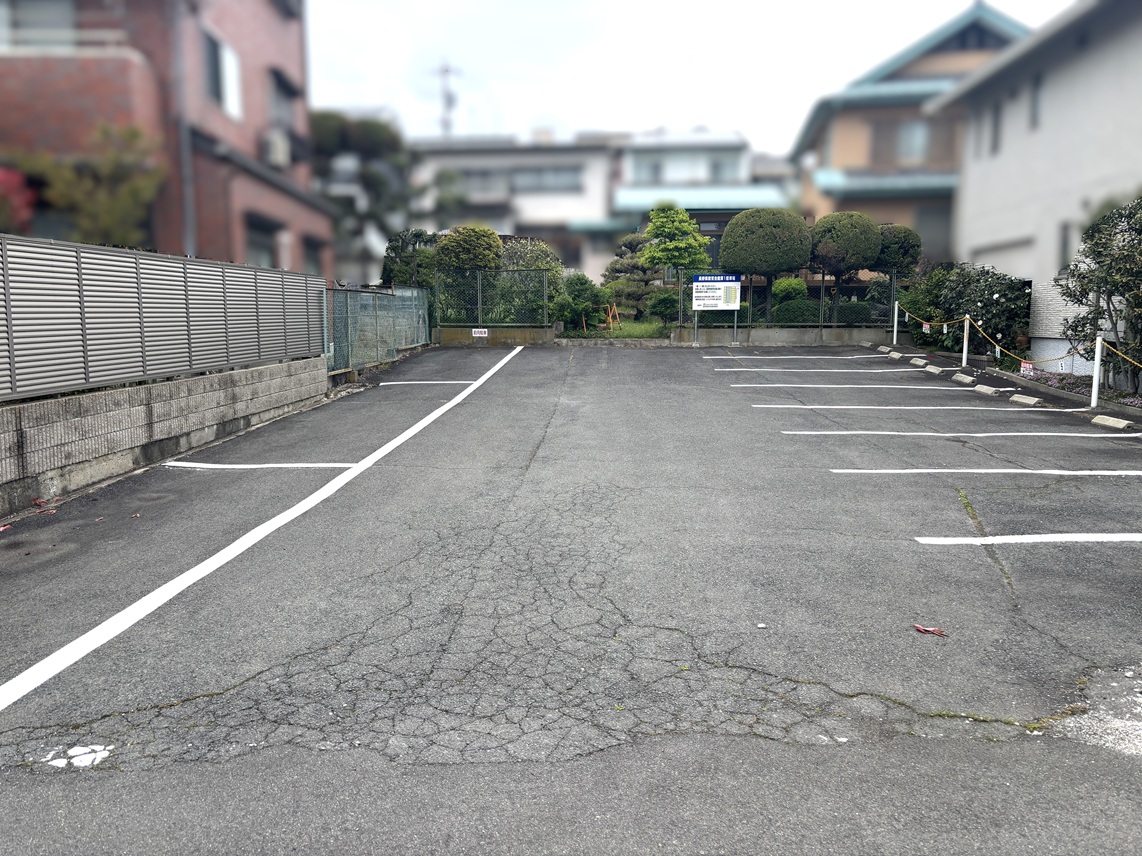 長野市　施設駐車場ライン工事 写真