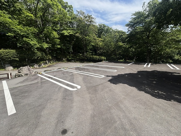 長野市　H珈琲店　駐車場ライン工事 写真