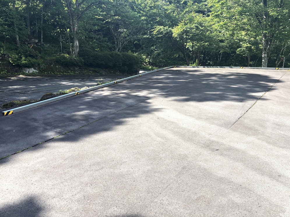 長野市　H珈琲店　駐車場ライン工事 Before 写真