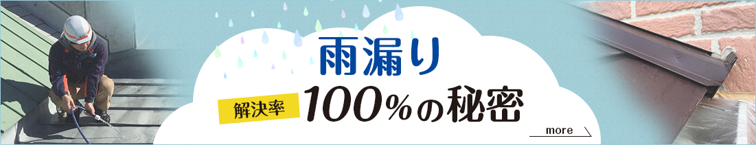 雨漏り 解決率 100%の秘密 リンクバナー